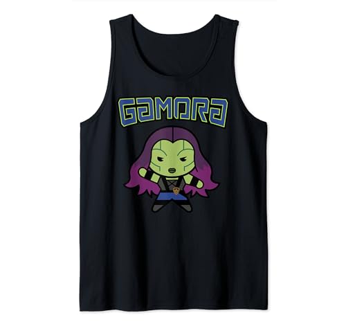 Débardeur Gamora Marvel au portrait graphique coloré et coupe ajustée