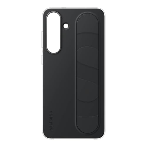 SAMSUNG Galaxy S25 FE Standing Grip Phone Case, Protective Cover with Stand, Hands Free, Secure Grip, Soft, Comfortable Design, US Version, Black
