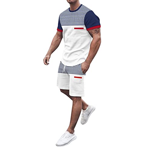 Survêtement de fitness pour homme stretch anti-frottement avec short de sport à poches