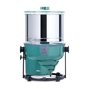 Amirthaa Tilt DX Wet Grinder, 2L Capacity, 120W, 1440 RPM, 5 Years Warranty, ABS Body, Tilting Body for Ease of use, Stainless Steel Drum (2 Litre, Green)