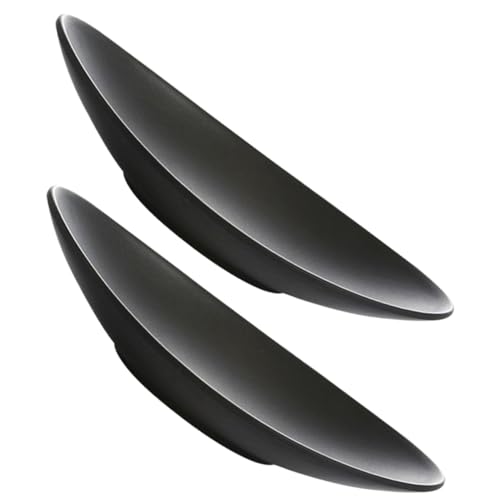 Plato de melamina negro set 2 pzas para sushi y postre miniatura 1