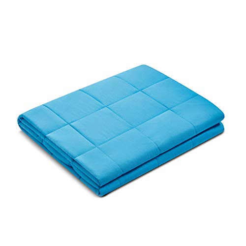 Kids Weighted Blanket | 40''X60'',10Lbs | For Child Between 80-125 Lbs | Premium Cotton Material With Glass Beads | Teal #TOP1