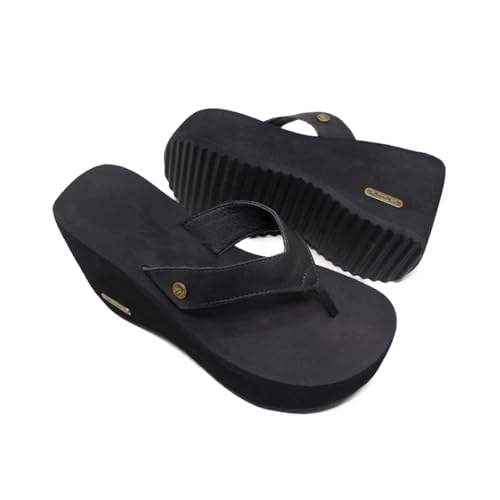 Tamanco Plataforma salto Alto Barth Shoes Sorvete Correia Couro (Preto, BR, Adulto, Numérico, 36)