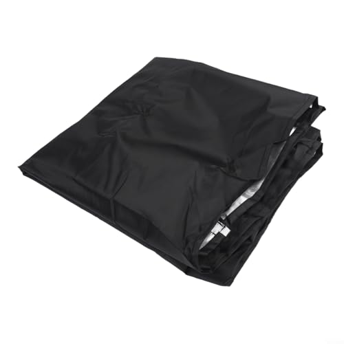 Cubierta de televisión al aire libre resistente a la intemperie 210D Oxford tela a prueba de polvo funda protectora para televisores de pantalla plana con almacenamiento remoto 60-65 pulgadas negro