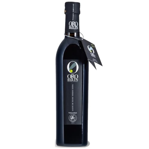 Oro Bailen Reserva Familiar Picual Cold Extracted Extra Virgin Olive Oil from Spain - 0.5 Liter / 16.9 Ounce