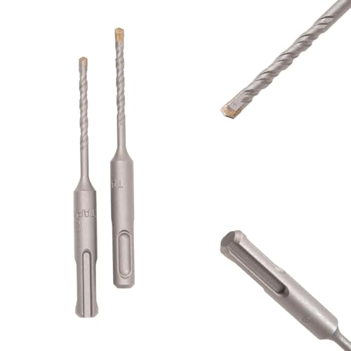 Image of TAPARIA 5 mm Flat tip SDS Plus Hammer Drill Bit for Concrete Drilling (HDF 5110, 5x50x110 mm, Pack of 2)-Spiral Flute Type-Home, DIY, Professional Brick, Wall, Masonary-Drilling