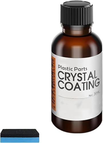 Car Plastic Plating Refurbishing Agent, Crystal Coating for Car Plastic Parts, Restorer Black, Nano Scratch Remover for Automotive Exterior/Interior, Fast-Drying, Long-Lasting Shine (3Pcs)