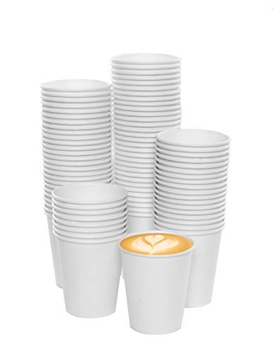 Gobelets Carton Jetables 200ml - Lot De 260 | Blanc, Résistants, Recyclables FSC