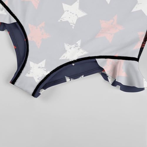 Image of Girls One Piece Swimsuit Lovely Cute Animals Ruffles Swimwear Bathing Suits 3-12 Years