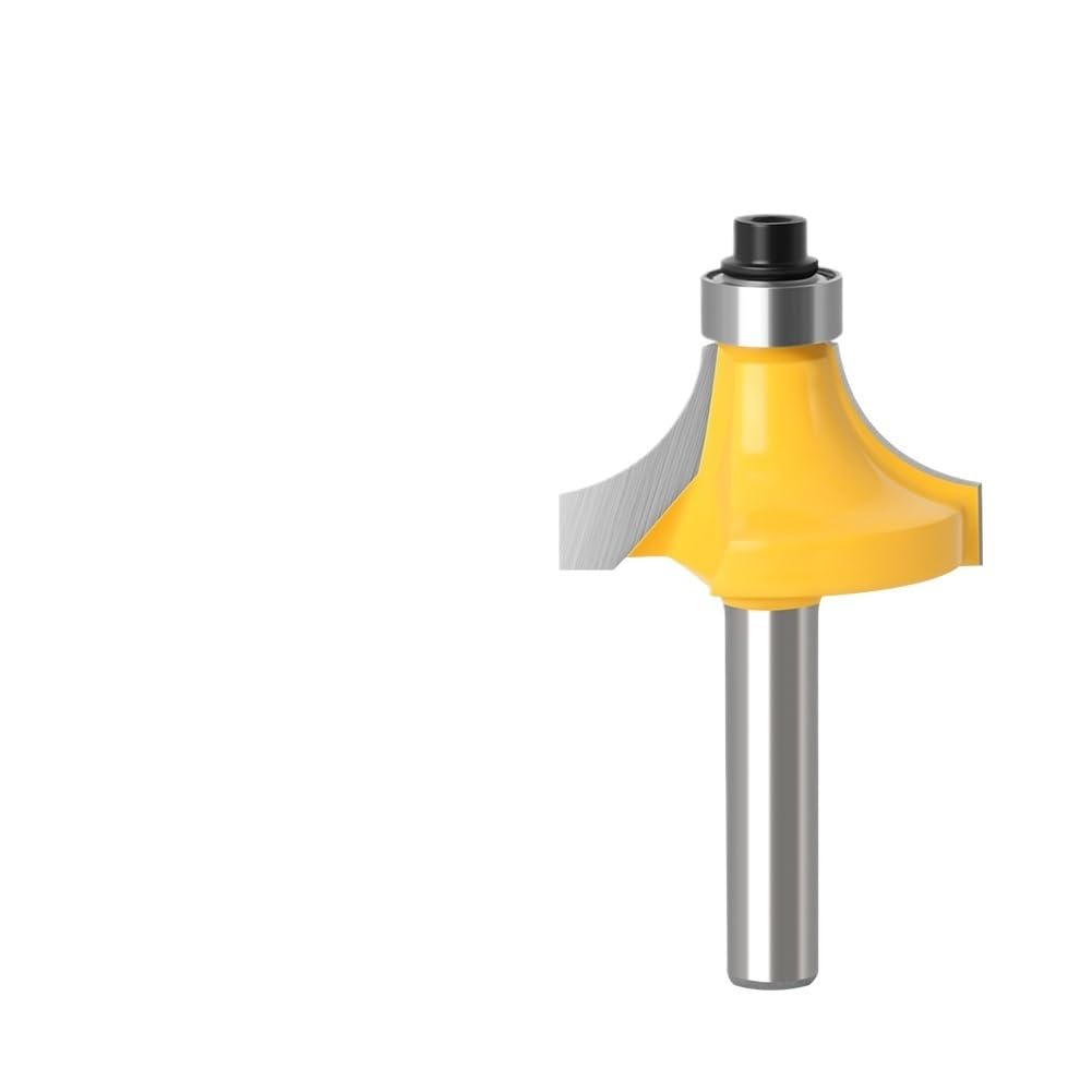 1PC 1/4inch Shank for Woodwork Power Tools,Trimming Machine Router Bit Bakelite Milling Engraving Machine,Woodworking Milling Cutter(NO10 6mm Shank)