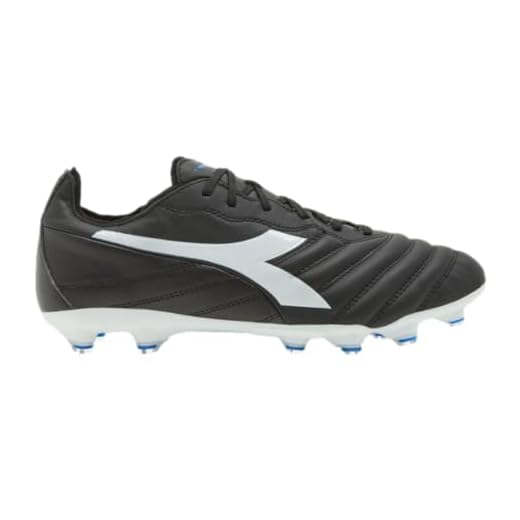 Diadora Brasil Elite 2 LT LP12 Firm Ground Soccer Shoe - Ultra-Soft, Water-Resistant Full-Grain Calfskin Upper, Non-Stretch Fabric Lining, Non-Slip PU Heel Lining, Insole with Flex Points,