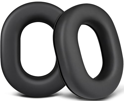 SOULWIT Replacement Earpads para David Clark H10-60/H10-20/H10-13.4/H10-76/H10-30/H10-13S, Almohadillas con cuero proteico suave y espuma viscoelástica de alta densidad - Negro miniatura 1