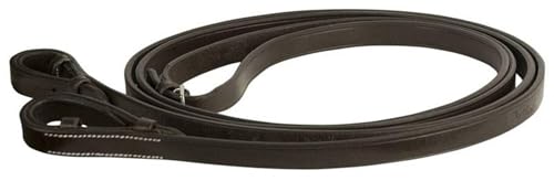 DaVinci Plain Flat Reins/Hook 1/2inx54in Dk Brown