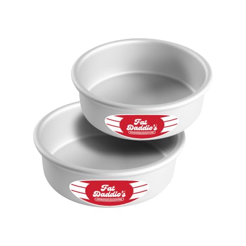 Fat Daddio's Anodized Aluminum Round Cake Pans, 6 x 2 in, 2 Piece Set