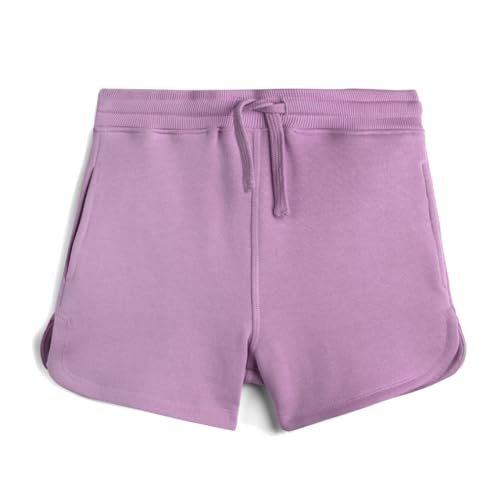 Mightly Girls' Track Shorts - 100% Organic Cotton, Colorful, Pockets Dolphin Shorts for Toddlers & Kids, Fair Trade Certified