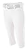 A4 Mens Softball Pant with Piping, 2XL, White