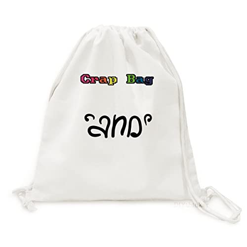 Sac à dos en toile de canvas léger avec citation humoristique pour voyage et quotidien