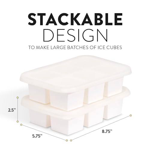 Bandeja de silicona para cubitos de hielo con tapa miniatura 5