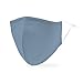 Weddingstar Adult Washable Cloth Face Mask Reusable and Adjustable Fabric Face Cover w/Dust Filter Pocket - Powder Blue