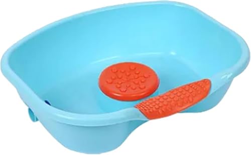 KryZaroピンクのポータブルベッドサイドシャンプー台:移動に困難がある方のための簡単な介助