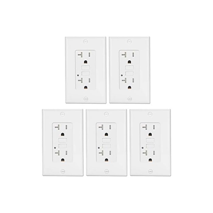 Buy 5 Pack ELECTECK 20A GFCI Outlets, Weather Resistant (WR) Outdoor