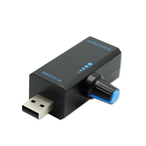 AYWHP PWM Regulador de velocidad de 18 W con puerto USB – Controlador de ventilador profesional con control de ventilador PWM y velocidad de ventilador USB continua, DC5 V 4 A, carcasa ABS y tipo C