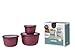 Produktbild Mepal Multischüssel-Set Cirqula 3-teilig  Nordic Berry  hoch und rund Inhalt: 500, 1000, 2000 ml  bruchfestes Material-auslaufsicher  tiefkühlgeeignet-spülmaschinengeeignet, PP/TPE, 0 mm, 3
