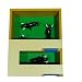 Imagen de AMBIENTS ARTESANIA TOROS DE Juguete con Toril Artesanal DE Madera para Plaza TOROS Juguete Pack Infantil Completo Incluye 4 TORITOS Negros Miniatura Corral Tradicional Medidas 33X24X11 CM