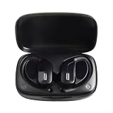 Cuffie sportive wireless T17 – a prova di sudore, design con archetto auricolare, chiamate chiare, codec AAC, portata 10 m, nero