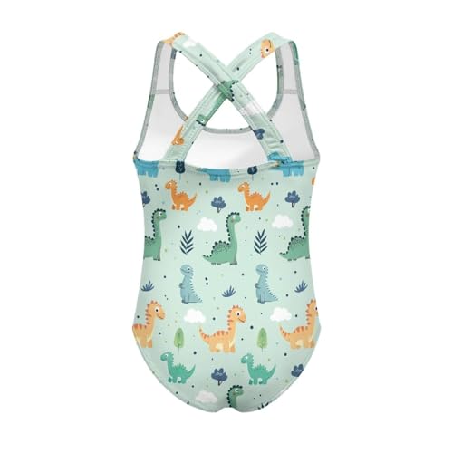 Image of Girls One Piece Swimsuit Teens Cross Back Summer Beach Wear for 5-14Y