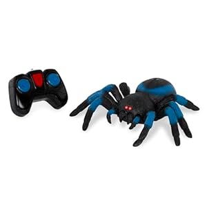 Terra by Battat – Remote Control Tarantula for Kids with LED Eyes – Realistic Spider Toy with Moving Legs, Fast Speed & 360° Spin – Blue RC Animal for Boys & Girls 6+ Years