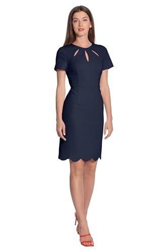 Image of Maggy London Women's Keyhole Neck Scuba Crepe Sheath Dress