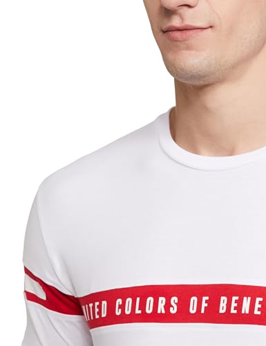 Image of United Colors of Benetton Men's Solid Regular Fit T-Shirt
