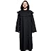 Produktbild Elbenwald Kostüm Schwarzer ABT Mönch Umhang mit Kapuze für Herren Baumwolle schwarz - 50/52