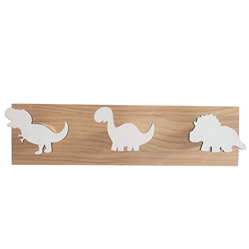 MIGUOR ganchos colgadores Dinosaurio todo blanco gancho de la fila del dinosaurio del gancho casero creativo Cover