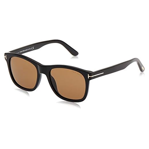 Óculos de sol Tom Ford FT0595 01J preto brilhante Eric Square categoria 3 tamanho 55 m