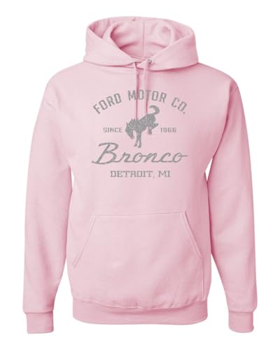 Wild Bobby Ford Motor Co Detroit Michigan, Classic Bronco 1966 Cars and Trucks Hoodie Sweatshirt