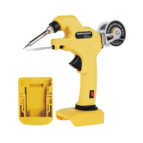 Kit De Soldador Eléctrico Inalámbrico, Portátil, Envía Automáticamente Pistola De Soldar De Estaño, Herramienta Eléctrica De Reparación Ampliamente Utilizado(Yellow)