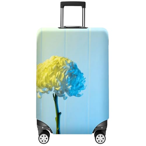 Travel Luggage Cover Suitcase Protector Scratch-Resistant Fit Not Included Suitcase Beautiful White Flower L-26-28in