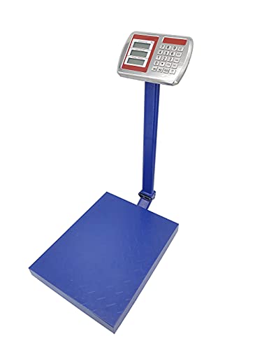 Báscula plataforma plegable 660 lbs con calculadora de precio