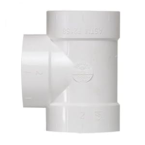 T-Abzweiger für Zentralstaubsauger Vakuumrohrsystem, 2-Zoll (50,8mm)