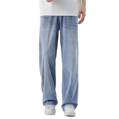 Men's Denim Pants Lightweight Daily Loose Casual Wide Leg Jeans