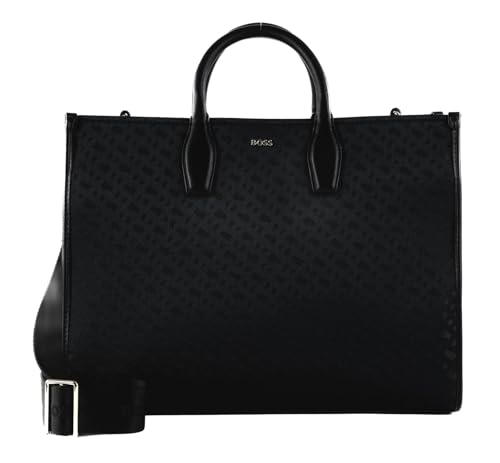 Tote bag BOSS Sandy noir : finitions haut de gamme et cuir synthétique premium