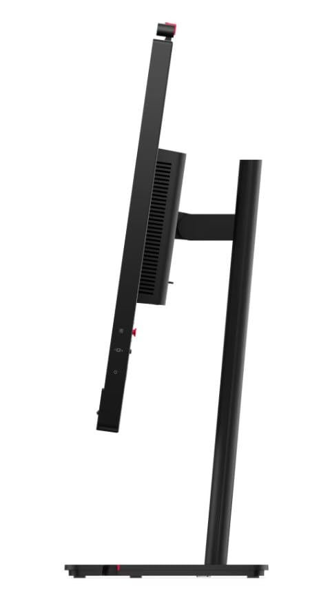 Image of Lenovo ThinkVision T27QD-4v 27-Inch QHD IPS Monitor | VRR of 48-120Hz, USB-C Hub with 100W PD, RJ45 Ethernet, 5MP AI Webcam, Height Adjustable Stand
