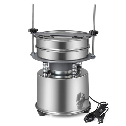 JTVTW 振動ふるい機 試験用ふるい 直径20cm ふるいは8段まで設置可能 1400rpm (機械)