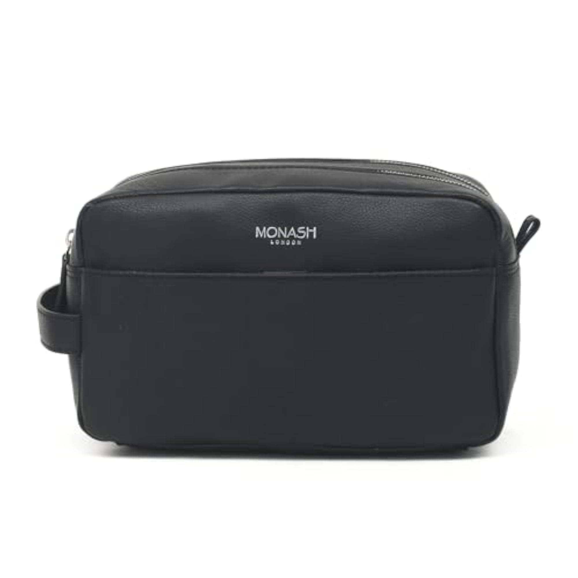 Men's Genuine Leather Toiletry Bag, Premium Travel Dopp Kit