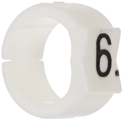 Marqueurs de fil Brady SCN36-6 en nylon noir sur blanc pour câble 1 à 10 mm