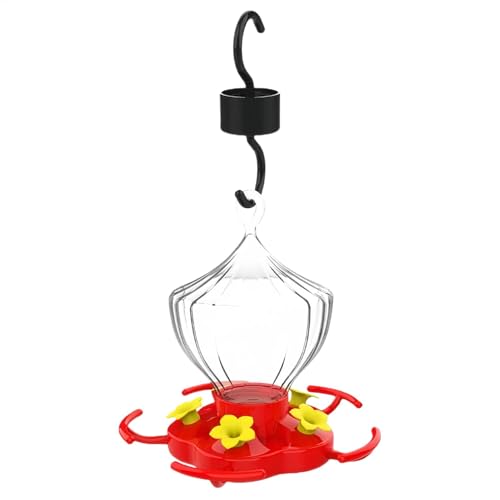 Distributore per nettare Colibris – Grande serbatoio di apertura, mangime da parete | con 5 porte, anti-quarto, appeso dopo per l'umidità della pelle degli uccelli in giardino