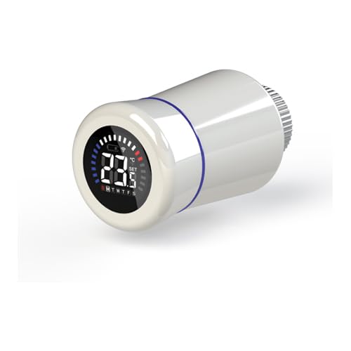  TESTA TERMOSTATICA TIEMME ELETTRONICA WIFI Bianca Valvole Detentori Radiatori
