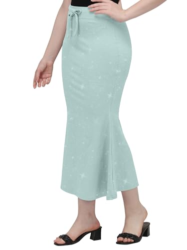 Image of Mehrang Stretchable Shimmer Saree Shapewear Petticoat for Women, Skirts for Women,Shape Wear Dress for Saree